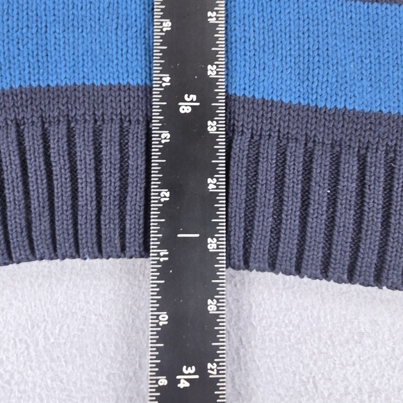 NEW Chaps 1/4 Zip Polo Sweater Men's‎ size XL Color Block Striped prep Academia - Picture 12 of 13
